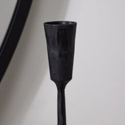 Dibor Antique Black Square Marble Bottom Table Decoration Christmas Candle Holder - thumbnail 3