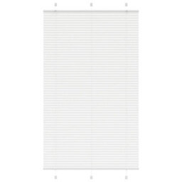 Berkfield Pleated Blind White 115X200 Cm Fabric Width 114.4 Cm Polyester