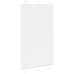 Berkfield Pleated Blind White 115X200 Cm Fabric Width 114.4 Cm Polyester - thumbnail 4
