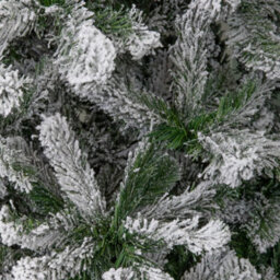 Samuel Alexander 7Ft (2.1M) Snowy Imperial Pine Green Fir Christmas Tree With Metal Stand - thumbnail 6