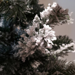 Samuel Alexander 7Ft (2.1M) Snowy Imperial Pine Green Fir Christmas Tree With Metal Stand - thumbnail 4