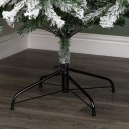 Samuel Alexander 7Ft (2.1M) Snowy Imperial Pine Green Fir Christmas Tree With Metal Stand - thumbnail 7