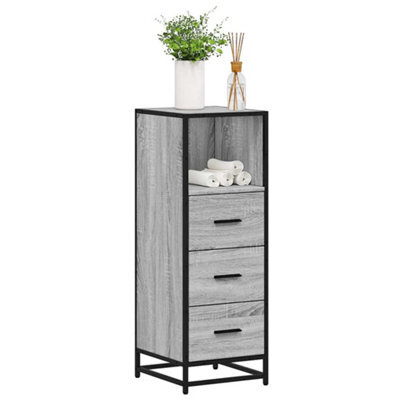 Berkfield Bathroom Cabinet Grey Sonoma 35X37.5X100 Cm Engineered Wood - image 1