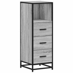 Berkfield Bathroom Cabinet Grey Sonoma 35X37.5X100 Cm Engineered Wood - thumbnail 2