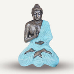 Serenityy Large Turquoise And Stone Buddha Statue In Stupa Design - 1.5M - thumbnail 2
