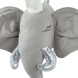 Beliani Kids Wall Decor Elephant Tantor Cotton 33 Cm Grey - thumbnail 6