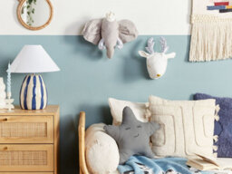 Beliani Kids Wall Decor Elephant Tantor Cotton 33 Cm Grey - thumbnail 2