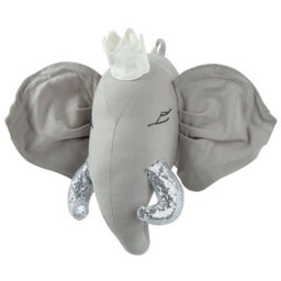 Beliani Kids Wall Decor Elephant Tantor Cotton 33 Cm Grey - thumbnail 4