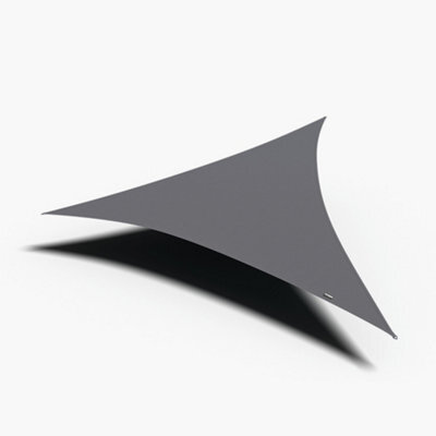 Pacific Lifestyle 4M Triangle Waterproof Shade Sail Grey Sunscreen Awning For Gardens And Patios - image 1