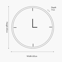 Pacific Lifestyle Ivory And Silver Wood Working Cog Wall Clock - thumbnail 2