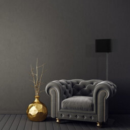 Milagro Napoli Floor Lamp Matt Black And Gold Hand Made High Quality Metal And Fabric Construction - thumbnail 4