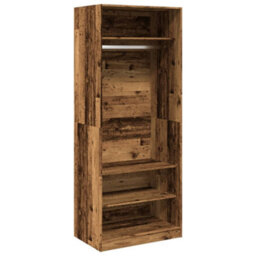 Berkfield Wardrobe Old Wood 80X50X200 Cm Engineered Wood - thumbnail 2