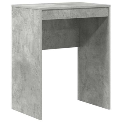 Berkfield Modern Writing Desk Concrete Grey Particle Board 60 X 40 X 76 Cm