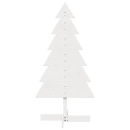 Berkfield Versatile Wooden Christmas Tree For Decoration White 120 Cm Solid Wood Pine - thumbnail 3