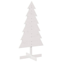 Berkfield Versatile Wooden Christmas Tree For Decoration White 120 Cm Solid Wood Pine