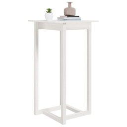 Vidaxl Bar Table White 60X60X110 Cm Solid Wood Pine - thumbnail 5