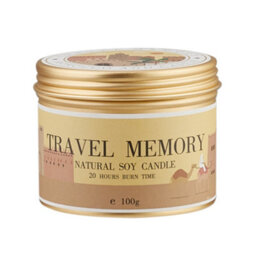 Living And Home Long-Lasting Baltic Amber Scented Soy Wax Candle In Travel-Friendly Aluminum Tin With Lead-Free Cotton Wick