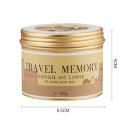Living And Home Long-Lasting Baltic Amber Scented Soy Wax Candle In Travel-Friendly Aluminum Tin With Lead-Free Cotton Wick - thumbnail 8