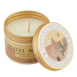 Living And Home Long-Lasting Baltic Amber Scented Soy Wax Candle In Travel-Friendly Aluminum Tin With Lead-Free Cotton Wick - thumbnail 6