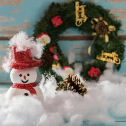 CLEFFNS 300G Christmas Fake Snow, Artificial Fluffy Snow Fiber For Decoration White Cotton Fiber, Fake Snow Blanket For Xmas Tree Decor - thumbnail 8