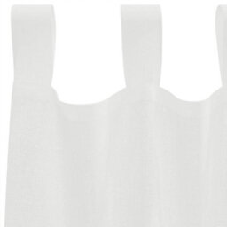 Berkfield Durable Voile Curtains With Loops 2 Pcs White 140X225 Cm - thumbnail 5