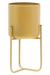 Orsina Avento Small Gold Finish Floor Planter - thumbnail 2
