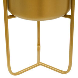 Orsina Avento Small Gold Finish Floor Planter - thumbnail 4