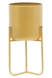 Orsina Avento Small Gold Finish Floor Planter - thumbnail 1