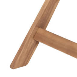 Wyld And Coco Acacia Wood Folding Garden Table 60 X 60Cm Outdoor Rustic Square Table For Balconies And Patios - thumbnail 6