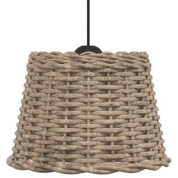 Walplus Ceiling Lamp Shade Brown 30X20 Cm Wicker - thumbnail 4