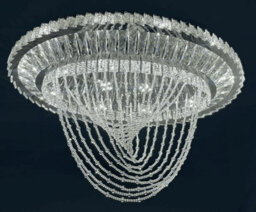 Mihomeuk Waterfall Crystal Led Chandelier