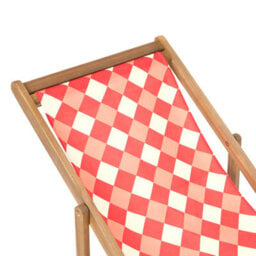 Beliani Set Of 2 Sun Lounger Replacement Fabrics Anzio/avellino 113 X 44 Cm Red - thumbnail 5