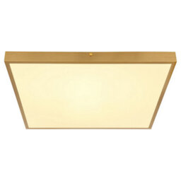 Luminosa Lighting Luminosa Tibey 45Cm Square Flush Ceiling Light Brass-Coloured Matt Led 3000K - thumbnail 3