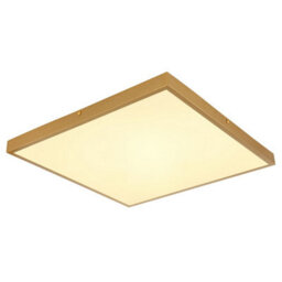 Luminosa Lighting Luminosa Tibey 45Cm Square Flush Ceiling Light Brass-Coloured Matt Led 3000K - thumbnail 1