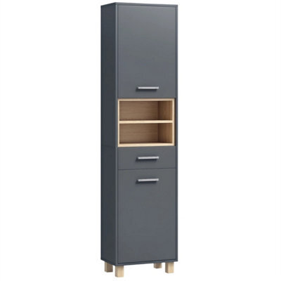 Bathroom Storage Unit With Open Shelves - image 1