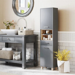 Bathroom Storage Unit With Open Shelves - thumbnail 6