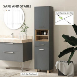 Bathroom Storage Unit With Open Shelves - thumbnail 3