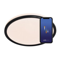 Nordlux Liva Smart Indoor Ceiling Light Black Plastic Intergrated Led Smart - Mains Powered, Ip54 - thumbnail 3