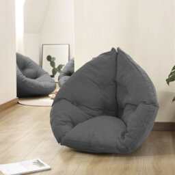 Grey Floor Lounger Chair Cushion Swing Seat Cushion Spare Seat Padded For Bedroom - thumbnail 1