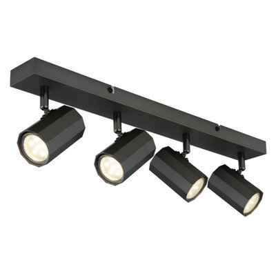 Luminosa Lighting Luminosa James Ceiling Spotlight Bar Grey Matt 4X Gu10 - image 1