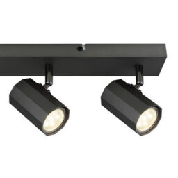 Luminosa Lighting Luminosa James Ceiling Spotlight Bar Grey Matt 4X Gu10 - thumbnail 5