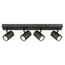 Luminosa Lighting Luminosa James Ceiling Spotlight Bar Grey Matt 4X Gu10 - thumbnail 3