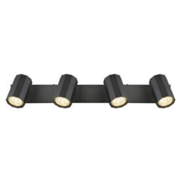 Luminosa Lighting Luminosa James Ceiling Spotlight Bar Grey Matt 4X Gu10 - thumbnail 4