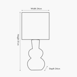 Pacific Lifestyle Black Curved Bottle Ceramic Table Lamp - thumbnail 8