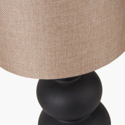 Pacific Lifestyle Black Curved Bottle Ceramic Table Lamp - thumbnail 4