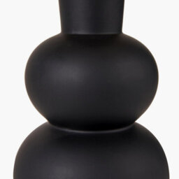 Pacific Lifestyle Black Curved Bottle Ceramic Table Lamp - thumbnail 5