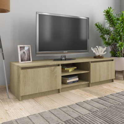 Berkfield Tv Cabinet Sonoma Oak 140X40X35.5 Cm Engineered Wood - image 1