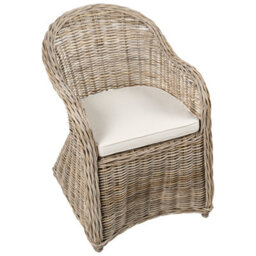 Beliani Garden Armchair Susua Ii Rattan Natural - thumbnail 6
