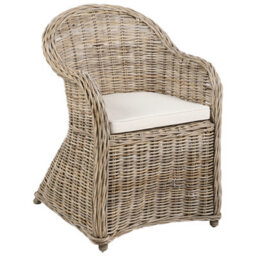 Beliani Garden Armchair Susua Ii Rattan Natural
