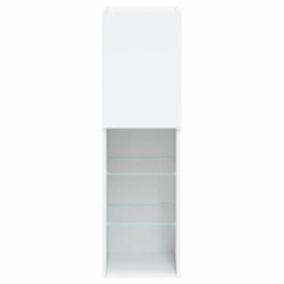 Walplus Tv Cabinet With Led Lights White 30.5X30X102 Cm - thumbnail 9